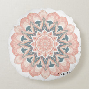 Mandala Throw Pillow - Arabesque Design Rundes Kissen