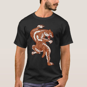 Mandala-Tiger Großkatze Säbelzahn-Tiger T-Shirt