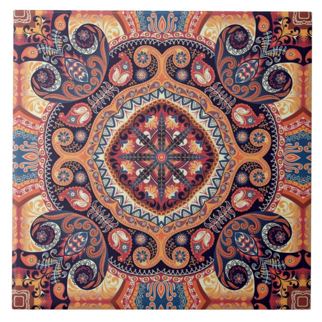 Mandala Tile  Fliese (Vorderseite)