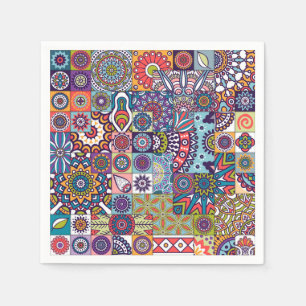 Mandala Tile Pattern Serviette