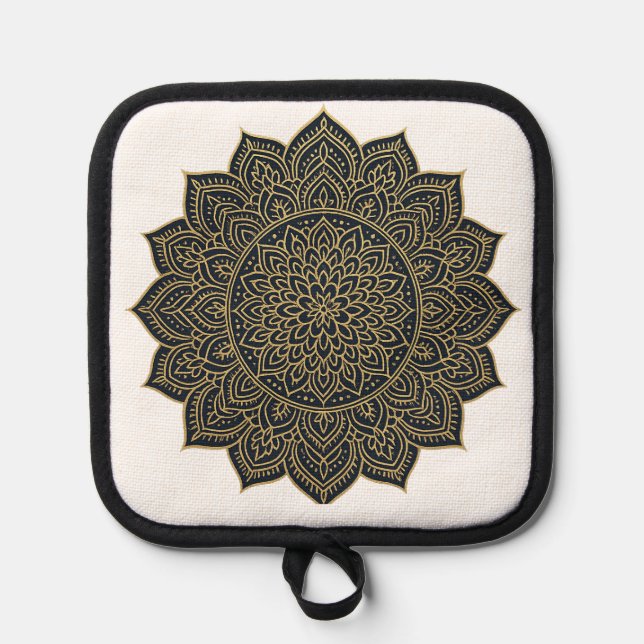 Mandala Topflappen (Vorderseite)