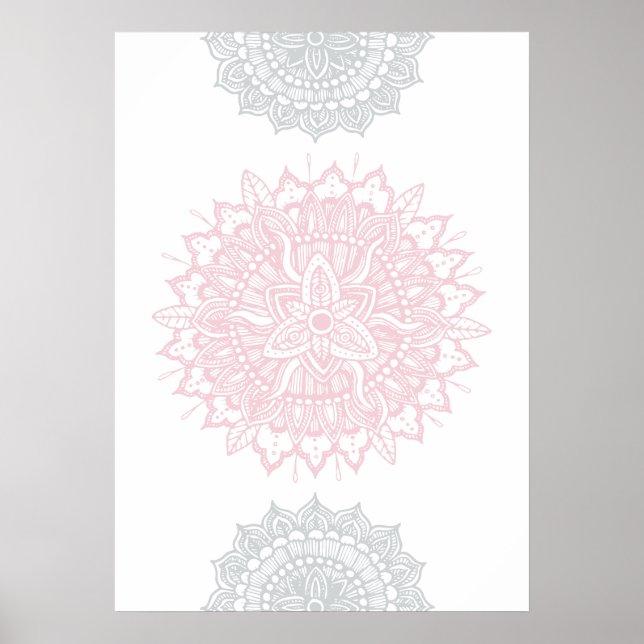 Mandala Tracera Ornament Poster (Vorne)