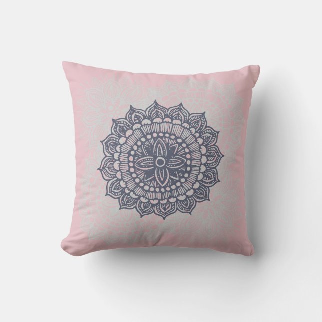Mandala Tracera Ornament Throw Kissen (Vorderseite)