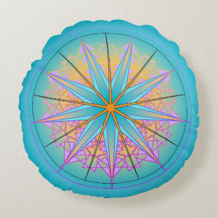 Mandala Traum#1 Rundes Kissen