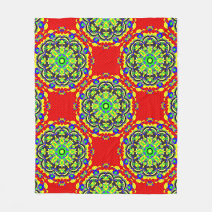 Mandala Tribal: Vintage nahtlose Illustration Fleecedecke