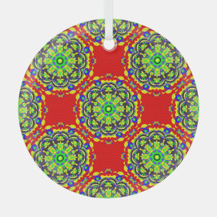 Mandala Tribal: Vintage Nahtlose Illustration Ornament Aus Glas