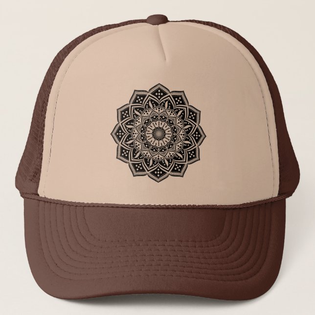 Mandala Trucker Hat Truckerkappe (Vorderseite)