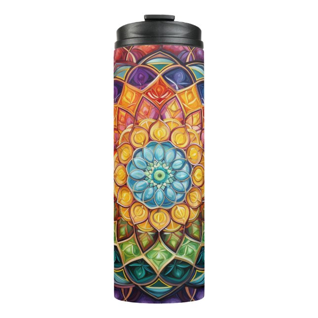 Mandala Tumbler Designs Thermosbecher (Vorderseite)