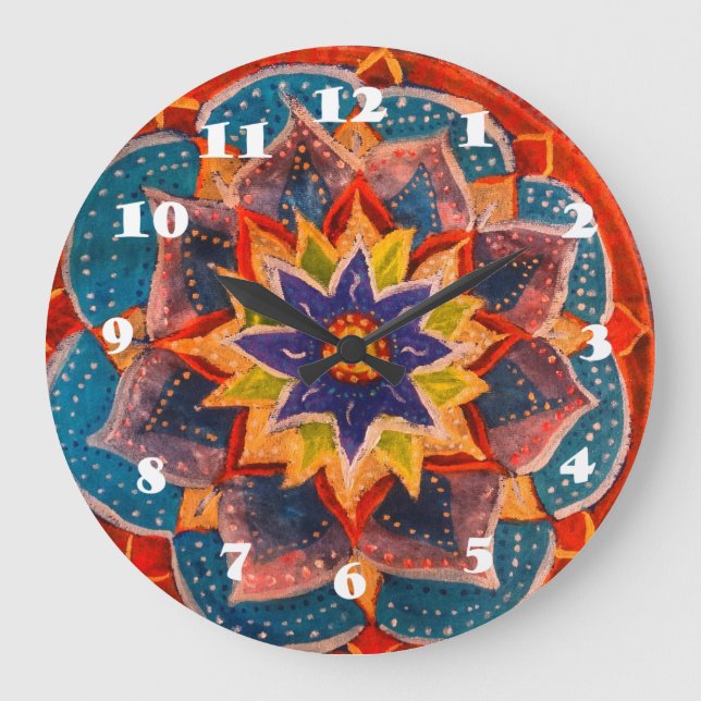 Mandala, Uhr (Vorderseite)