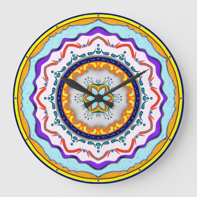 Mandala Uhr (Vorderseite)