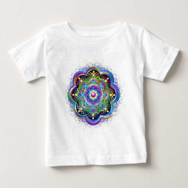 Mandala Universe Colors Baby T-shirt (Vorderseite)