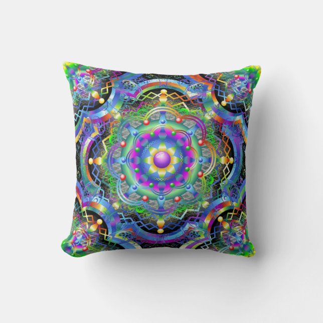 Mandala Universe Colors Kissen (Vorderseite)