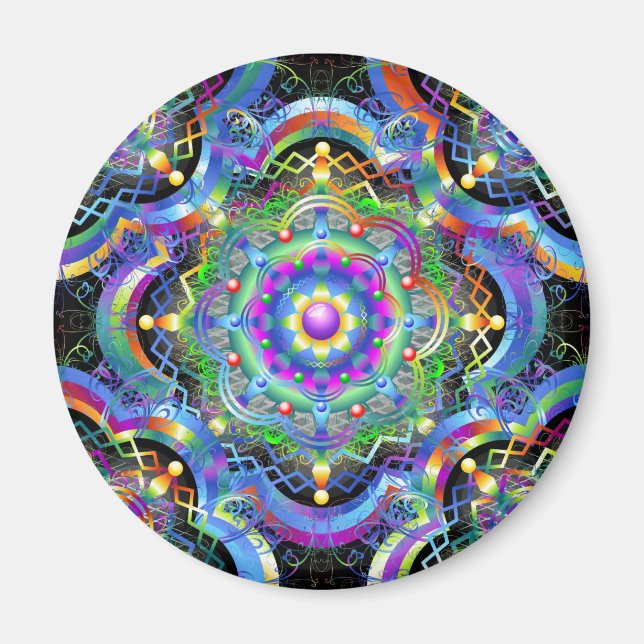 Mandala Universe Colors Magnet (Vorne)
