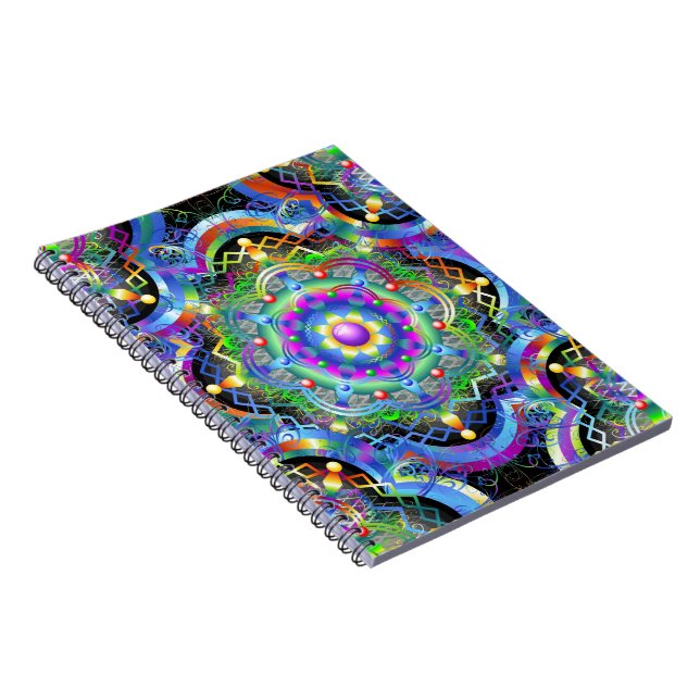 Mandala Universe Colors Notizblock (Rechte Seite)