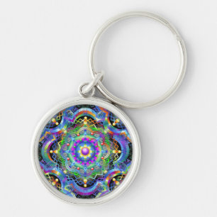 Mandala Universe Colors Schlüsselanhänger
