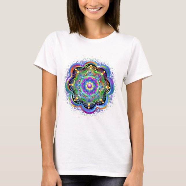 Mandala Universe Colors T-Shirt (Vorderseite)