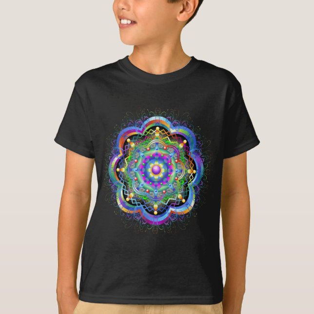Mandala Universe Colors T-Shirt (Vorderseite)
