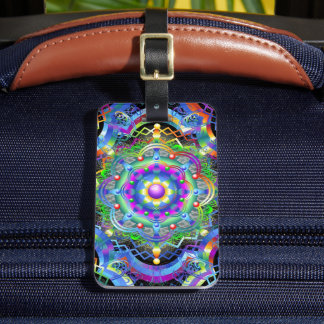 Mandala Universe Psychedelic Colors Gepäckanhänger