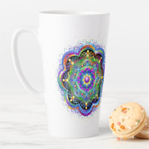 Mandala Universe Psychedelic Colors Milchtasse
