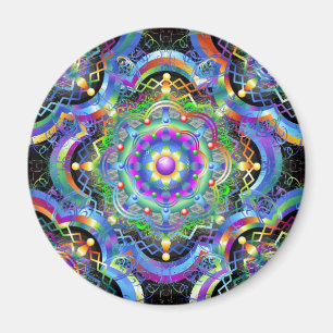 Mandala Universum Farben Magnet