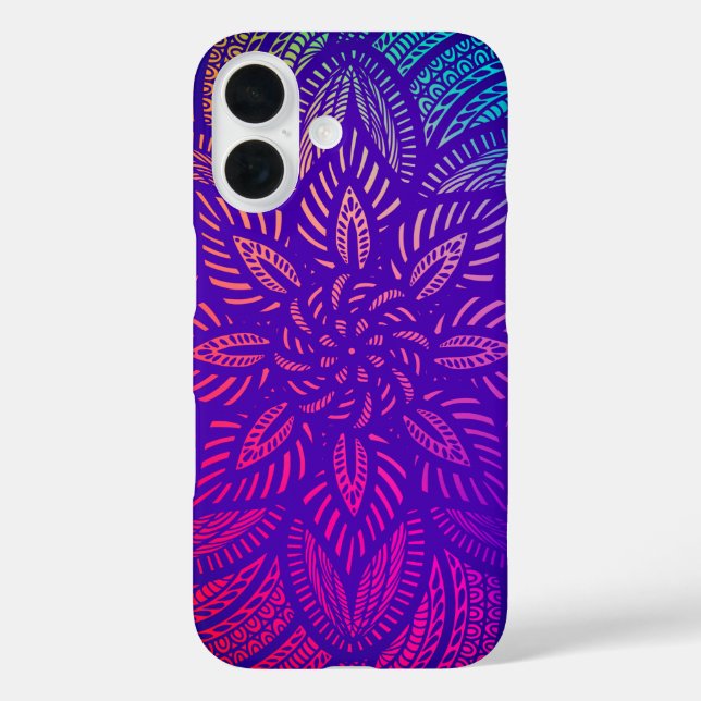Mandala Vibrant Design Case-Mate iPhone Hülle (Rückseite)