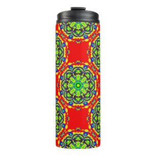 Mandala Vintage Stamm nahtlose Muster illustrieren Thermosbecher