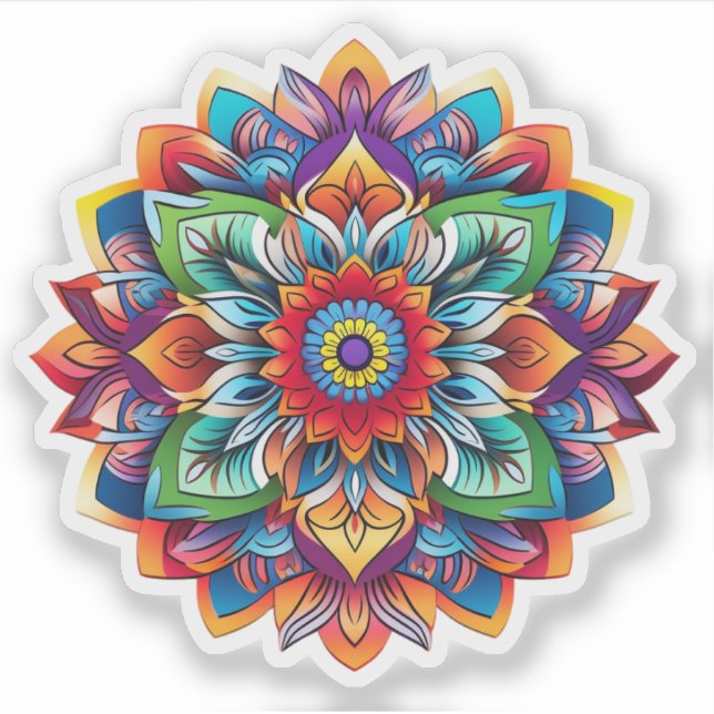 Mandala Vinyl Aufkleber (Vorderseite)