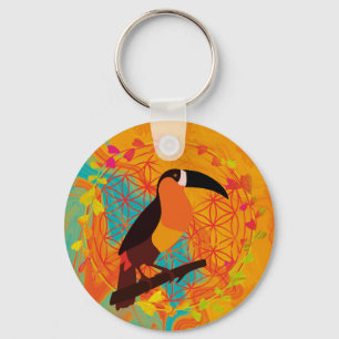 Mandala-Vogel Schlüsselanhänger