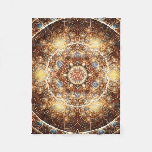 Mandala vom Herzen Fleece-der Decke der (Vorderseite)