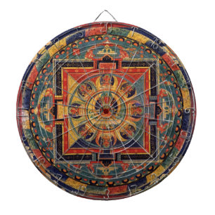 Mandala von Amitayus. Tibetanische Schule des 19. Dartscheibe