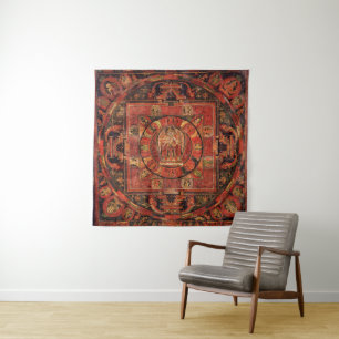 Mandala von Amogapasha Wandteppich