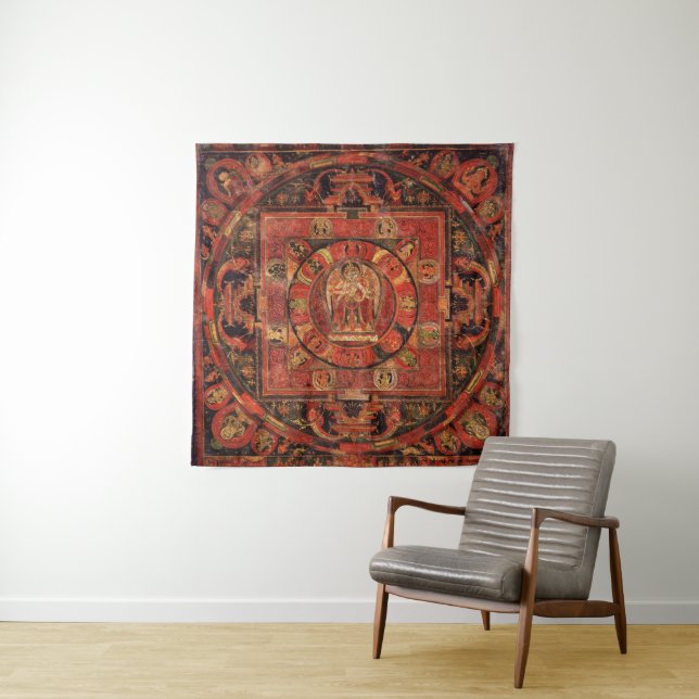 Mandala von Amogapasha Wandteppich (Beispiel)