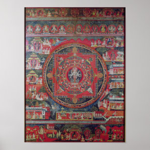 Mandala von Amoghapasa Poster