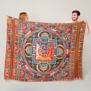 Mandala von Jnanadakini Fleecedecke