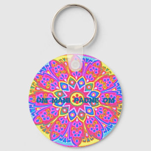 MANDALA W/ MANTRA Schlüsselanhänger