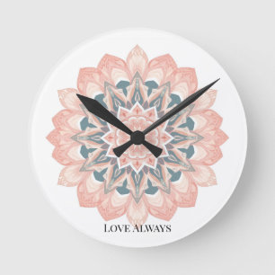Mandala Wall Clock - Arabesque Art Runde Wanduhr