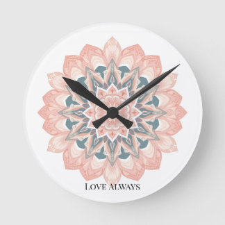 Mandala Wall Clock - Arabesque Art Runde Wanduhr