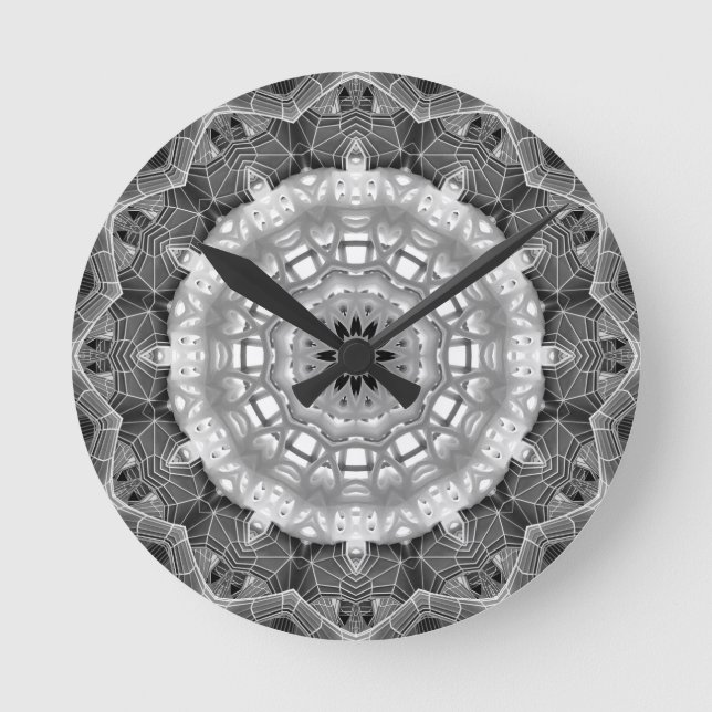 Mandala Wallclock Runde Wanduhr (Vorderseite)