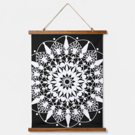 Mandala Wandteppich Mit Holzrahmen