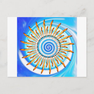 Mandala Waterwave Postkarte