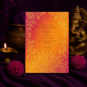 Mandala Wedding Einladung