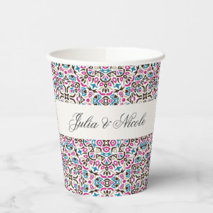 Mandala Wedding Pappbecher