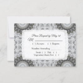 Mandala Wedding RSVP Karte