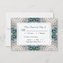 Mandala Wedding RSVP Karte