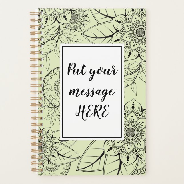 Mandala Weekly Planner Planer (Vorderseite)