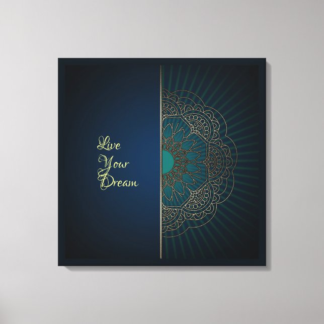 Mandala - Wrapped Canvas Leinwanddruck (Vorderseite)