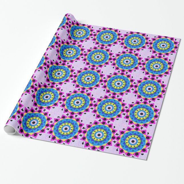 Mandala Wrapping Paper Geschenkpapier (Ungerollt)