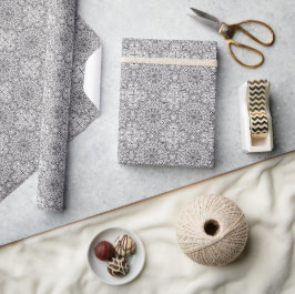 Mandala Wrapping Paper (Schwarzes und Weiß Quadrat Geschenkpapier