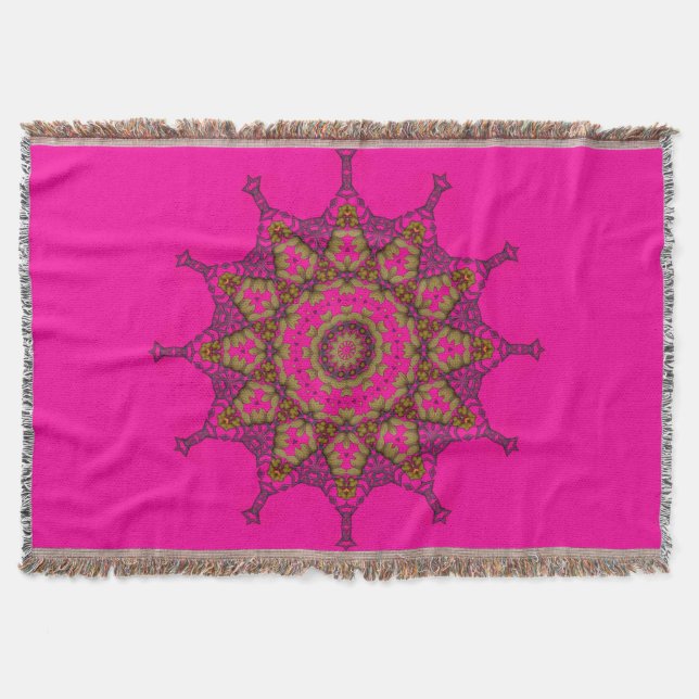Mandala-Wurfs-Decke der Kunst-3D Decke (Vorderseite)