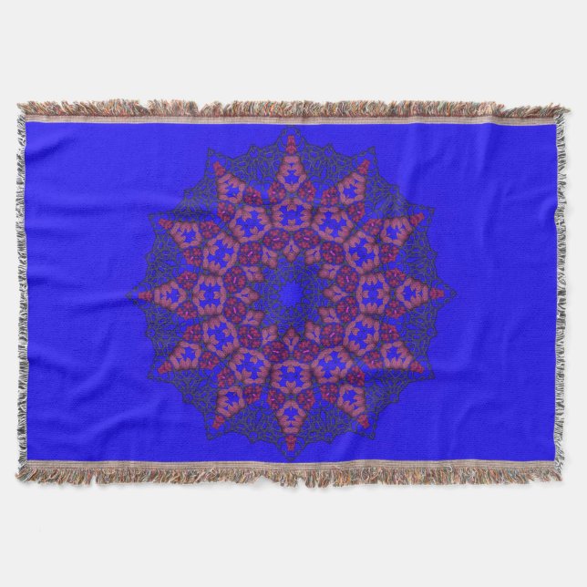 Mandala-Wurfs-Decke der Kunst-3D Decke (Vorderseite)